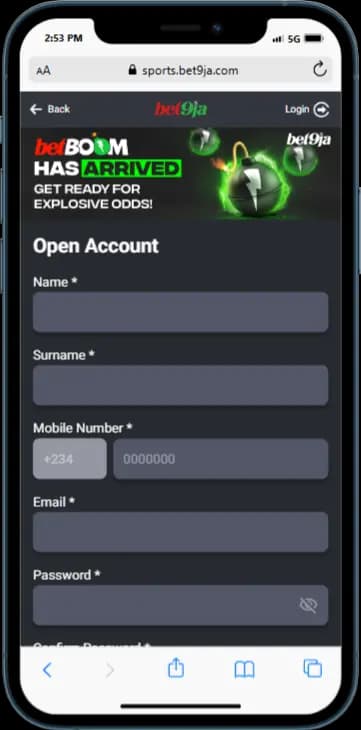 bet9ja sign up