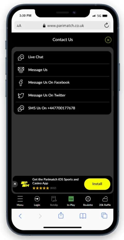 Check out Parimatch Customer Service Options